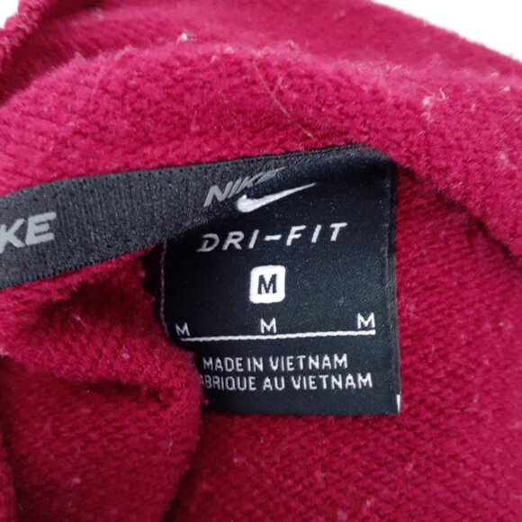 Nike Dri Fit Womens Hoodie M Burgundy Pink 546A - Picture 4 of 5